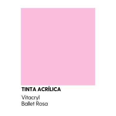 Imagem de Tinta Fosca Premium Rosas - Vitacryl, Ballet Rosa, 3,6 lts