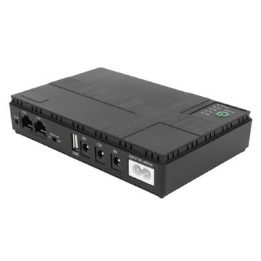 Imagem de Asixxsix Fonte de Alimentação Ininterrupta, Backup de Bateria do Mini UPS de 18W Construído na Bateria de Li Recarregável de 10400mAh,Com Saída DC USB LAN POE para Roteadores,Modems (YUS)