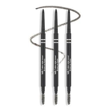Imagem de Lápis de sobrancelha bdb Brows on Point Micro Brow – Ponta e carretel de precisão, impermeável, defina a forma e preencha as sobrancelhas, Black Raven, pacote com 3