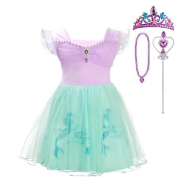 Imagem de Dressy Daisy Vestido de princesa, saia de tule para festa de Halloween, roupa de verão para bebês e meninas pequenas, Estilo 20 (vestido com acessórios), 2 Anos