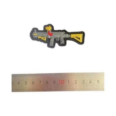 Imagem de Mini Patches De Moral 3D Em PVC De Borracha, Com Design De Armas, Pist