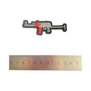 Imagem de Mini Patches De Moral 3D Em PVC De Borracha, Com Design De Armas, Pist