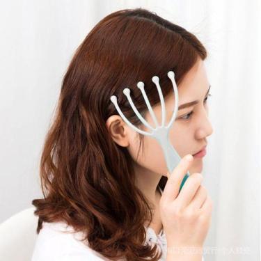Imagem de Massageador de Plástico 5 pontas Para Cabeça Garra De Massagem Corpora