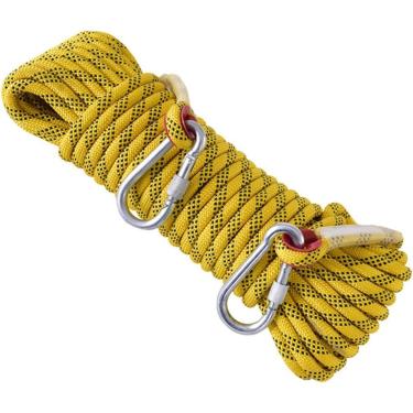 Imagem de Bluoa 8mm Corda De Escalada Ao Ar Livre Corda De Escalada Estática Para Equipamento De Escalada No Gelo De Fuga Pára-quedas De Resgate De Incêndio, Red, 8mm x 50m