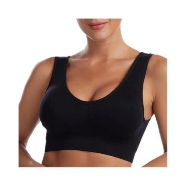 Imagem de Top Cropped Bralette Sem Costura, Sem Aro, Confortável, Acolchoado E R