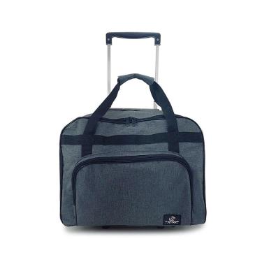 Imagem de Mala Vendedor Roupa Cosméticos Cinza 43x33x20cm