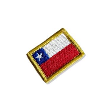 Imagem de BP0045-031 Bandeira Chile Patch Bordado 3,8x2,5cm - BR44