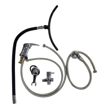 Imagem de Ysyqkn Head SPA Cascata Equipamentos Shampoo Bowl, Acessórios Cascata Profissional Ajustável para Pia de Shampoo para SPA Barbearia, Style B