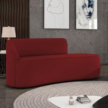 Imagem de Sofá 3 Lugares Orgânico 180 cm Morgan Veludo Marsala - D Rossi