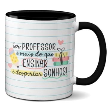 Imagem de Caneca Ser Professor É Despertar Sonhos Dia Dos Professores (Preta)