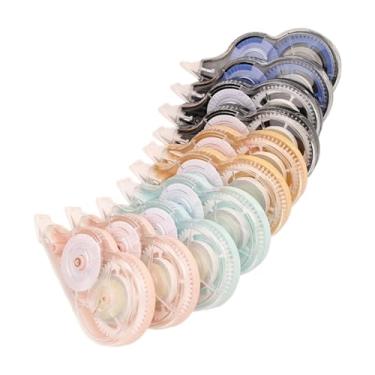 Imagem de Xgdsnly 10 Peças de Fita Corretiva com Dispensador, Rolo de Borracha de Bolso Fácil de Usar para Diário, Colegas, Diário, Planejador, Múltiplos