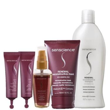 Imagem de Senscience Renewal Shampoo 280ml Renewal Mask 150ml True Hue Color Ole