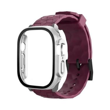 Imagem de Pulseira De Relógio Com Padrão De Futebol De 49mm 45mm 44mm 41mm 40mm 