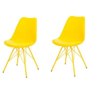 Imagem de Kit 2 Cadeiras ANM6065F Eames Saarinen Joly Anima Office Polipropileno