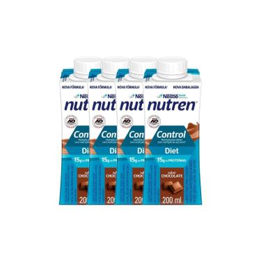 Imagem de Kit 4 Nutren Control Diet com 15g de Proteínas Sabor Chocolate 200ml