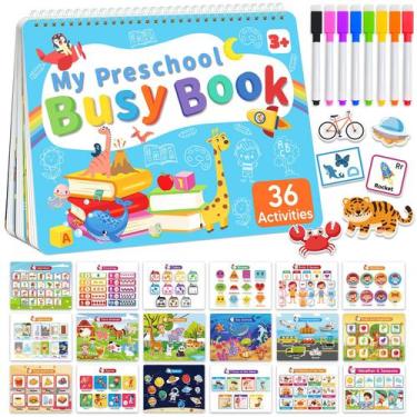 Imagem de Atividades de aprendizagem pré-escolar Busy Book Gagule de 3 a 4 anos