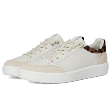Imagem de ECCO Tênis feminino Soft 60 Court, Cabelo calcário/branco/leopardo, 9-9.5