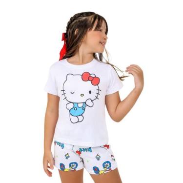Imagem de Pijama Infantil Menina Stitch Hello Kitty Personagens - Lislô, Hello k
