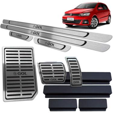 Imagem de Soleira Pedaleira Descanso Gol G6 G7 12 A 20 Auto Preto BR