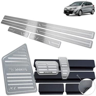 Imagem de Pedaleira Automático Soleira Descanso Prata Yaris XL 2019 22