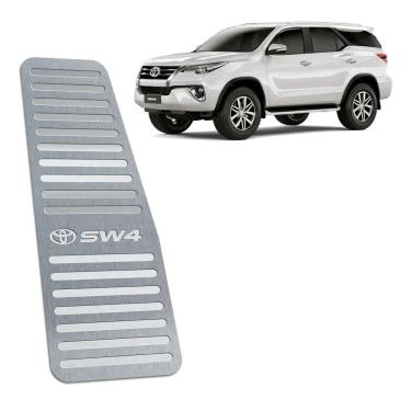 Imagem de Descanso De Pé Toyota Hilux Sw4 2016/2019 Aço Inox Prata