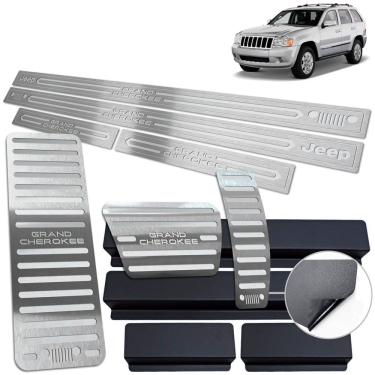 Imagem de Pedaleira Soleira Descanso Prata Grand Cherokee 2000 A 2010