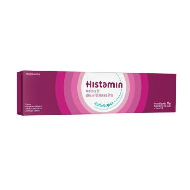 Imagem de Histamin Maleato de Dexclorfeniramina 10mg/g Creme Dermatológico 30g irritações na pele