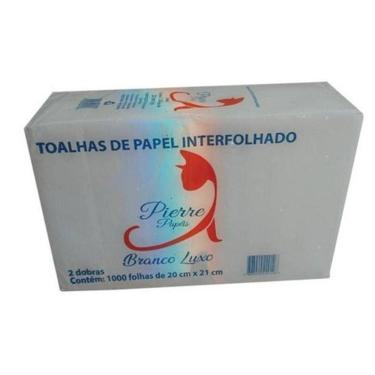Imagem de Papel Toalha Interfolhado - Pierre 20X21 Branco Luxo