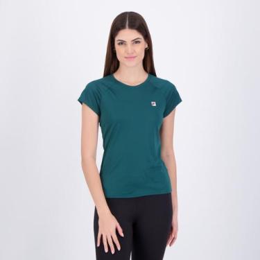 Imagem de Camiseta Fila Tennis Basic Feminina Verde, G