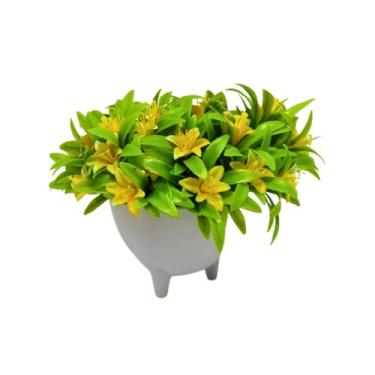 Imagem de Vaso de Flores Plantas Artificiais Decorativas - Arranjo - Decor Artif