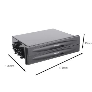 Imagem de ZJchao Suporte de Copo de Bebida de Rádio, Suporte de Copo de Bebida de Bolso de Rádio Cd 175mm X 125mm X 45mm Pequeno de de Plástico para a Maioria das Instalações