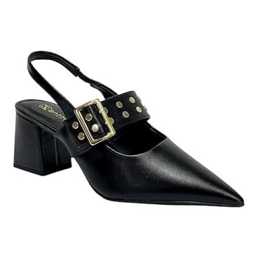 Imagem de Sapato Santinelli Scarpin Sligback 1636-046 Preto