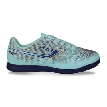 Imagem de Chuteira Topper Slick Vi Inf Fsal Azul/Marinho/Dourado,33