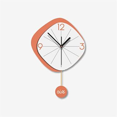 Imagem de Relógio de parede moderno sala de estar casa arte criativa relógio decorativo parede (cor: A, tamanho: 35 * 50 cm) (A 35 * 50 cm)