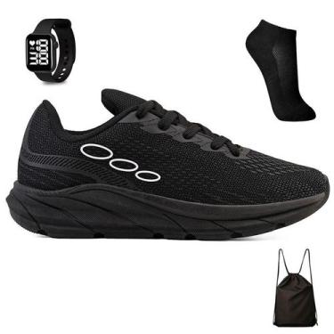 Imagem de Kit Tenis Esportivo Academia + Mochila Bag + Meia e Relogio - Light, 3