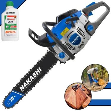 Imagem de Motorsserra Motosserra Motor Serra Nakashi NCS650 À Gasolina 2T 65cc A