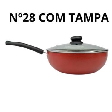 Imagem de Frigideira Funda Antiaderente modelo wok grande - cozinha - Gfmalumíni