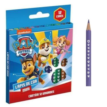 Imagem de LAPIS DE COR MINI PATRULHA CANINA - 12 CORES - TRIS