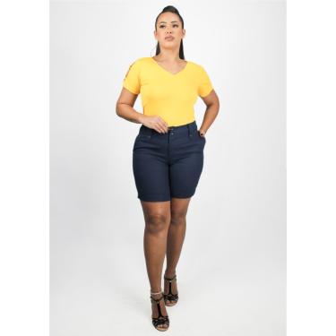 Imagem de Shorts Pau a Pique de Linho Azul Marinho