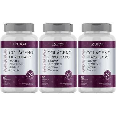 Imagem de Kit 3X Colageno Hidrolisado - 60 Comprimidos - Lauton Nutrition-Masculino