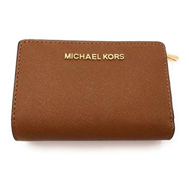 Imagem de Carteira MICHAEL Michael Kors Jet Set de viagem dobrável com zíper (mala)