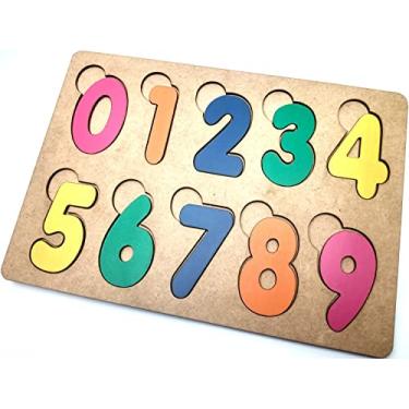 Imagem de BRINQUEDO EDUCATIVO APRENDENDO OS NÚMEROS COLORIDO EM MADEIRA - MEGA IMPRESS