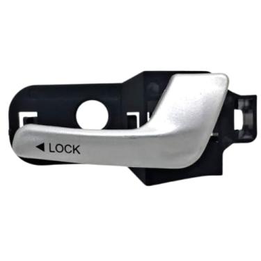 Imagem de Maçaneta Interna Dianteira Direita, Prata, para Palio/Siena/Strada 2004-2020, Lado do Passageiro