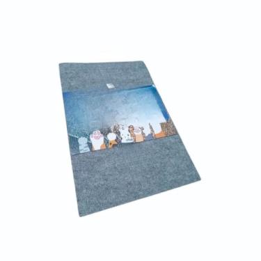 Imagem de Arranhador Adesivo para Gato Protetor para Sofá e Cama Box - Carpete Premium (1,Cinza Claro)