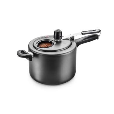 Imagem de Panela de Pressão 4,5L Antiaderente Com Visor Vidro Exclusive Inquebrável (Grafite)