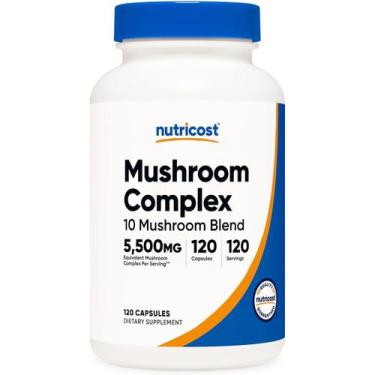 Imagem de Cogumelo Mushroom Complex 5,550 mg 120 Capsulas Nutricost