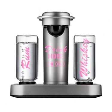 Imagem de Etiquetas de garrafas adesivos para máquina de coquetel Bartesian, garrafa espirituosa de vidro. Modo de bebida em decalque de vinil. Etiquetas de vodka, rum, gin, uísque, tequila e álcool de água (2