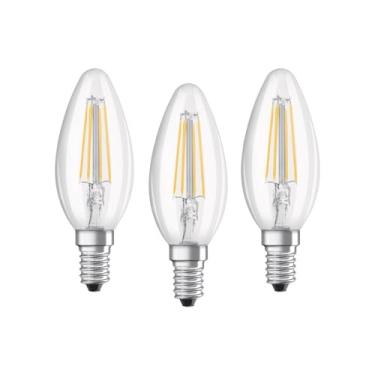 Imagem de OSRAM Velas de lâmpada de filamento LED 4W = 40W E14 branco neutro transparente 4000K