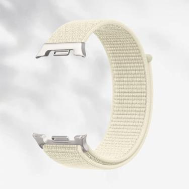 Imagem de Compatível com Watch8 de 44/40 mm, pulseira de substituição ajustável de nylon para Samsung Galaxy Watch 8 Classic/Galaxy Watch Ultra/Ultra 2 (para Galaxy Watch 8/8 Classic, Pure Starlight)
