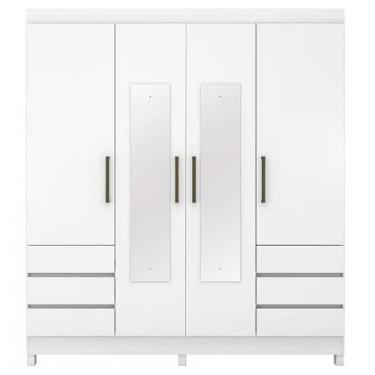 Imagem de Guarda-Roupa Casal Demóbile Mônaco 4 Portas 6 Gavetas - DEMOBILE, BRAN